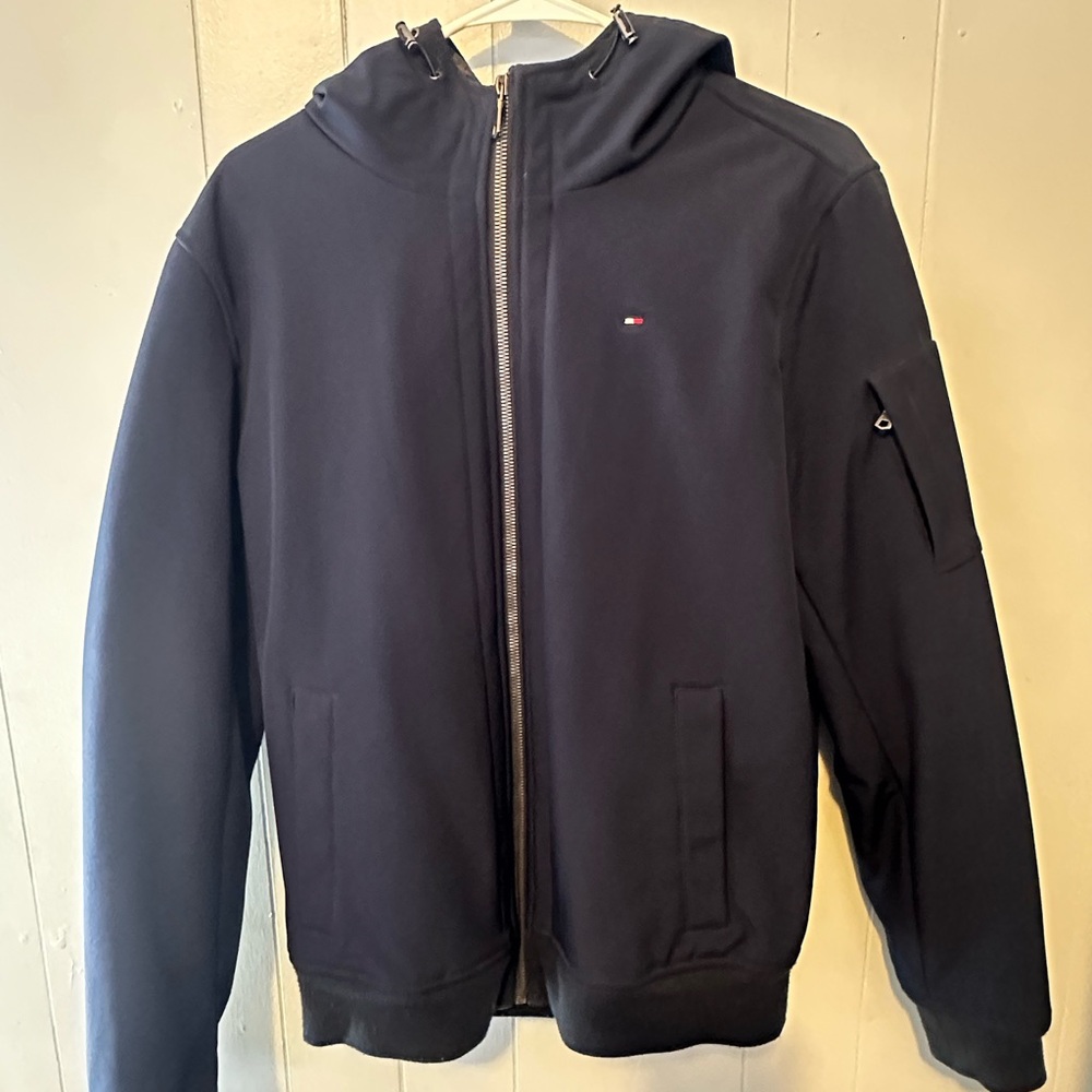 Tommy Hilfiger Men's Navy Lightweight Hooded Jacket
